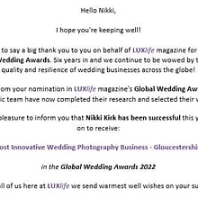 Gloucestershire and Cotswolds Wedding Photography