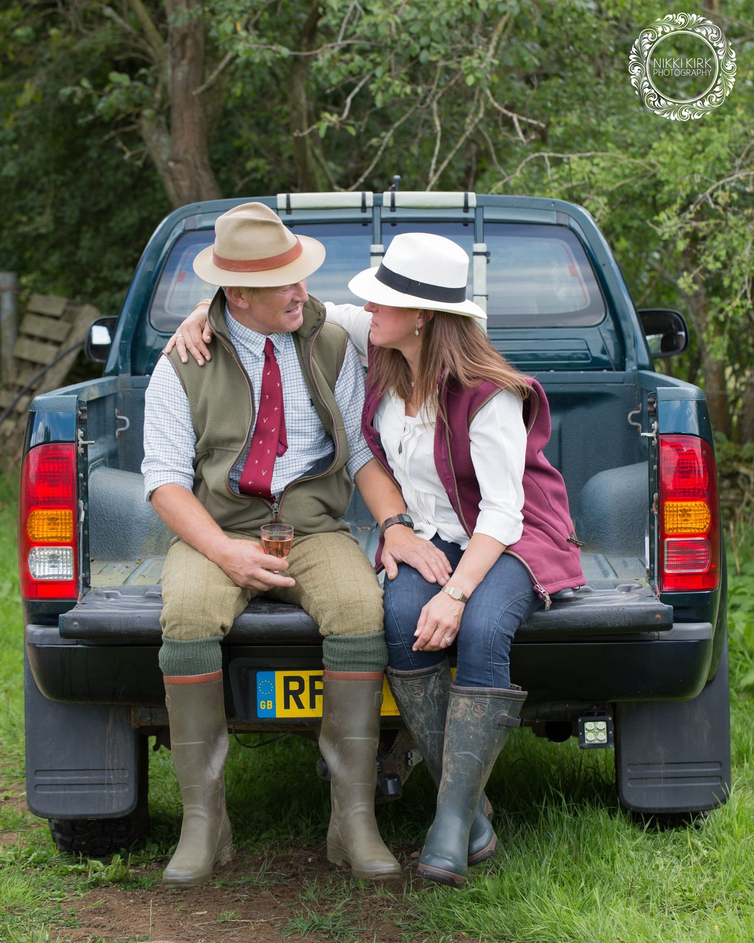 Country couple engagement photo shoot