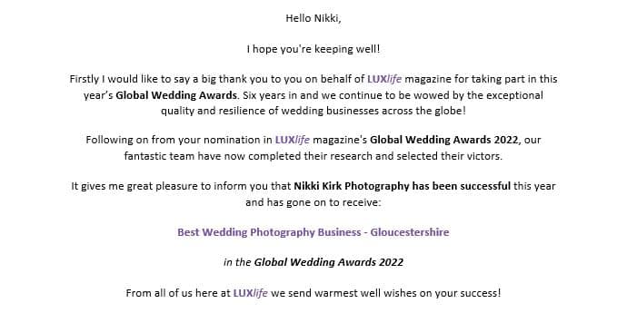 Gloucestershire and Cotswolds Wedding Photography